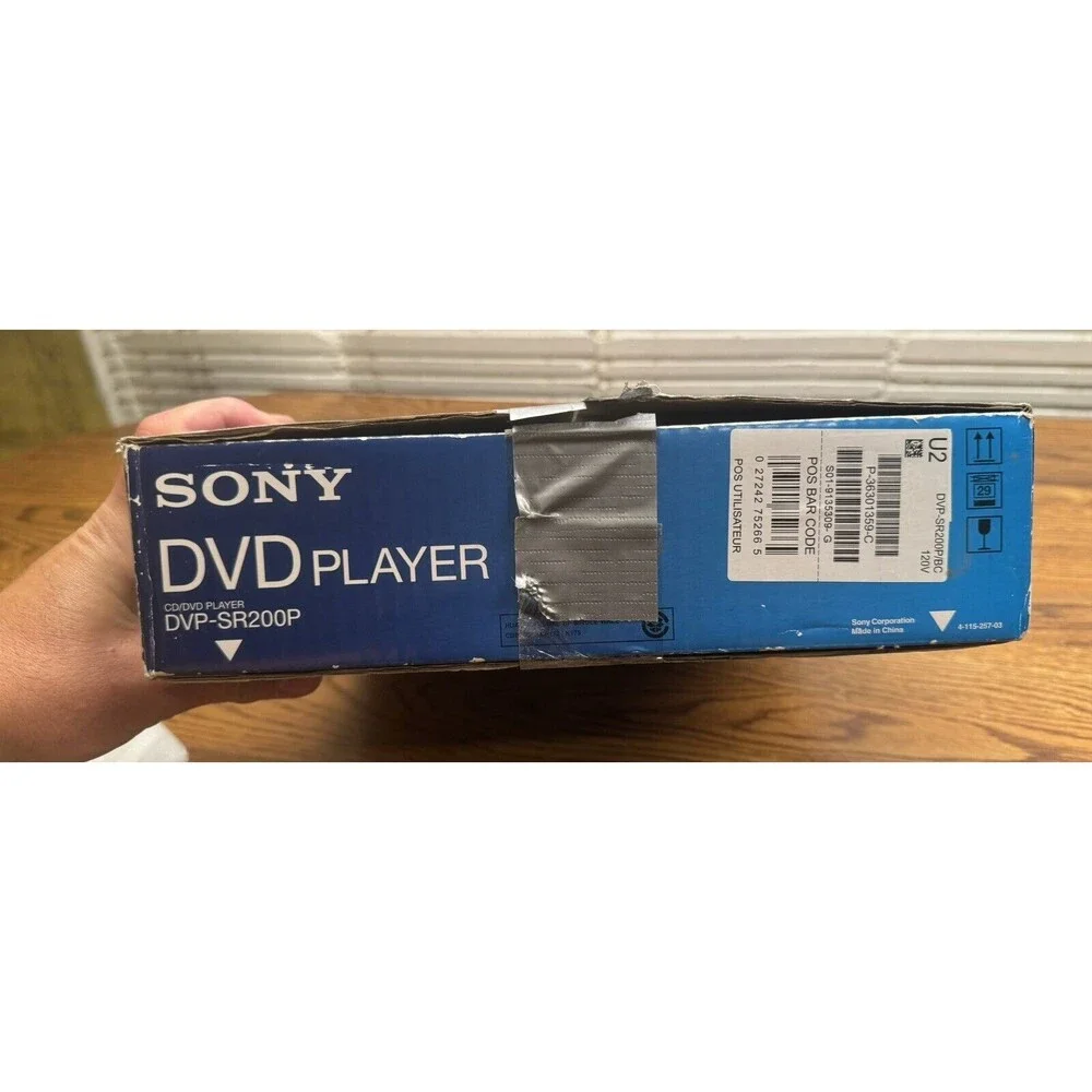Sony CD/DVD/DVD+RW/+R/+R DL/-RW/-R/-R‎ DL/JPEG/MP3; REMOTE, DVP-SR200P, TESTED